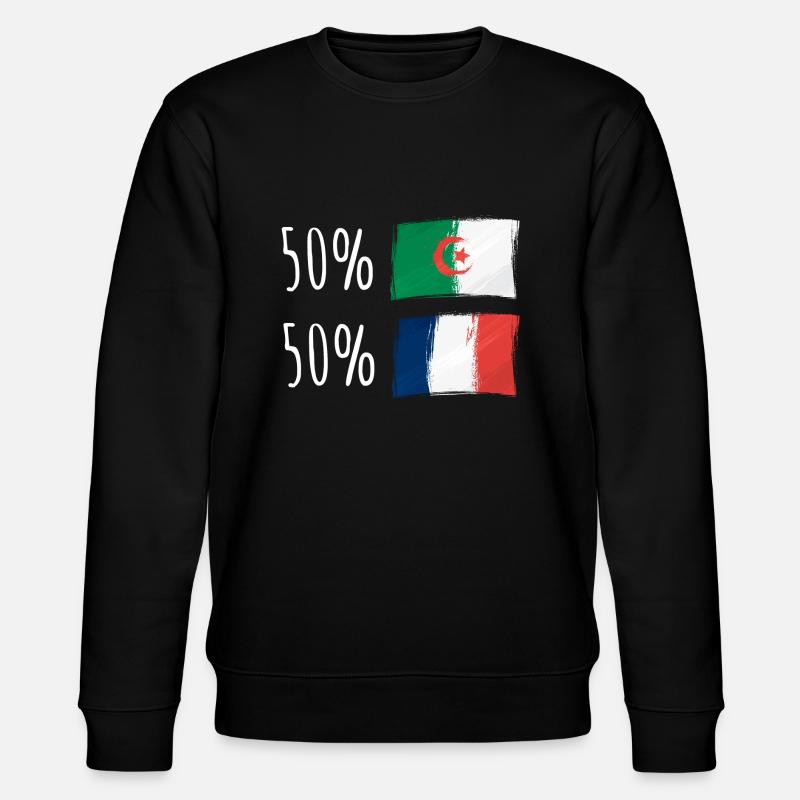 Moitié Français / Moitié algérien - Sweat bio CHANGER Stanley/Stella Unisexe - noir