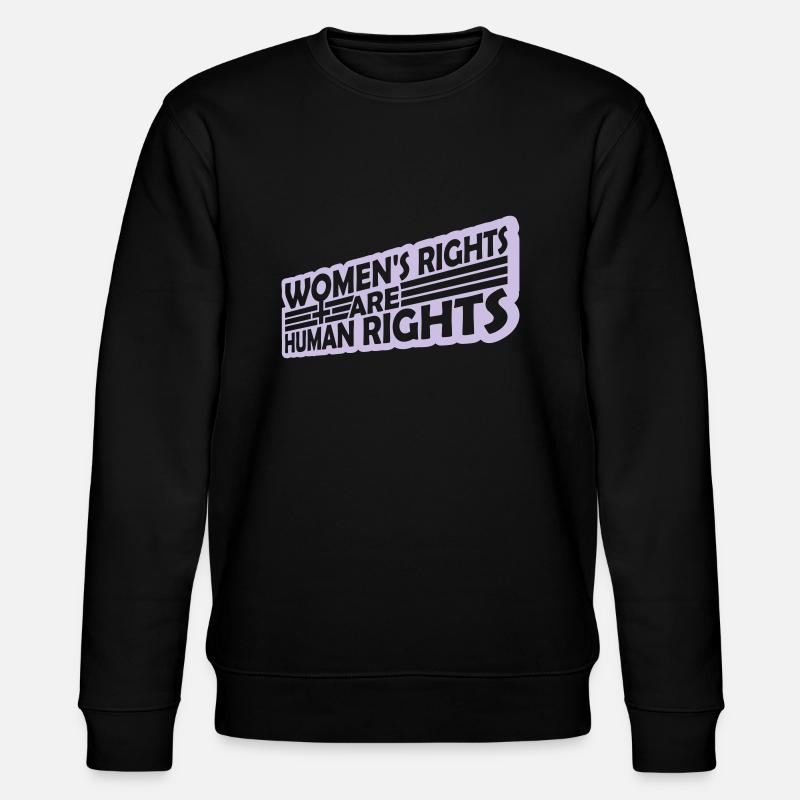 womens rights feminist quote - Stanley/Stella CHANGER Unisex Organic Sweatshirt - black