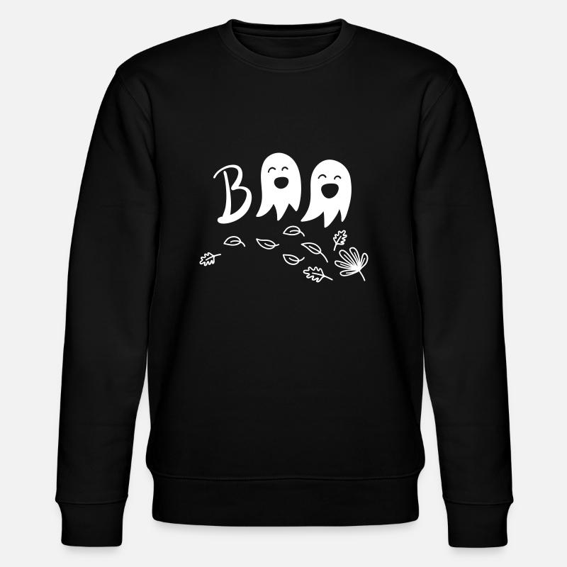 BOO white - Stanley/Stella Unisex Bio-Sweatshirt CHANGER  - Schwarz