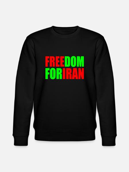 Freedom for iran - Stanley/Stella CHANGER Unisex Organic Sweatshirt - black