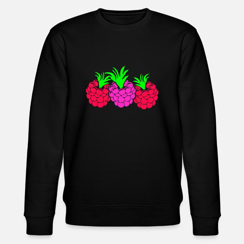Himbeeren - Stanley/Stella Unisex Bio-Sweatshirt CHANGER  - Schwarz