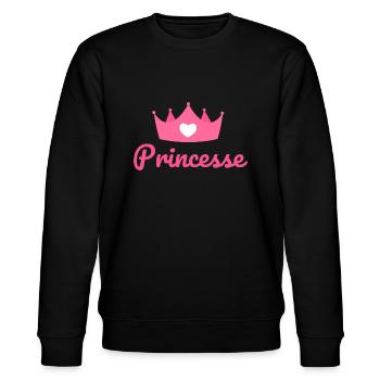 Princesse - Sweat bio CHANGER Stanley/Stella Unisexe - noir - Devant - Nik (191cm) & Marisol (170cm)