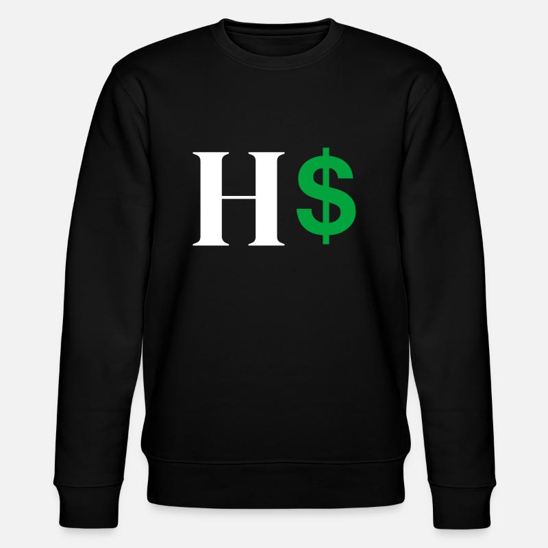 Lettre h dollar - Sweat bio CHANGER Stanley/Stella Unisexe - noir