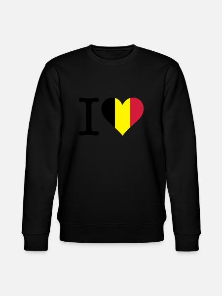 I Love Belgium - Stanley/Stella CHANGER Unisex Organic Sweatshirt - black