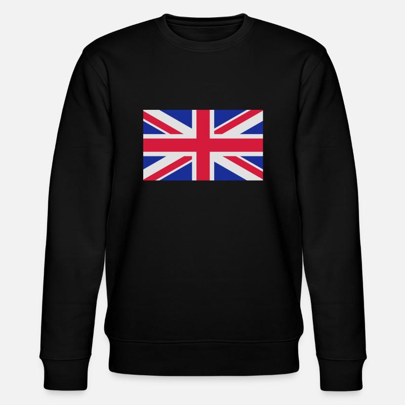 drapeau_royaume_uni - Stanley/Stella Unisex Bio-Sweatshirt CHANGER  - Schwarz