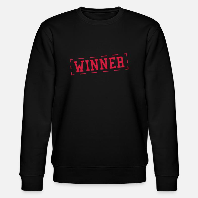 winner_stamp_au1 - Stanley/Stella Unisex Bio-Sweatshirt CHANGER  - Schwarz