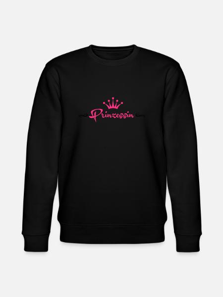 Prinzessin mit Krone - Stanley/Stella CHANGER Unisex Organic Sweatshirt - black
