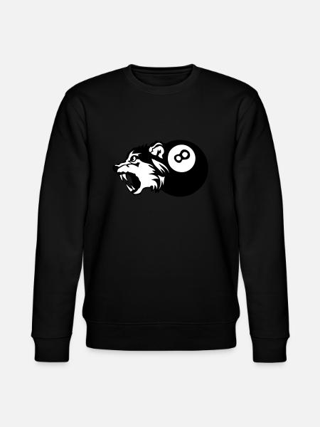 billiards wolf sport logo - Stanley/Stella CHANGER Unisex Organic Sweatshirt - black