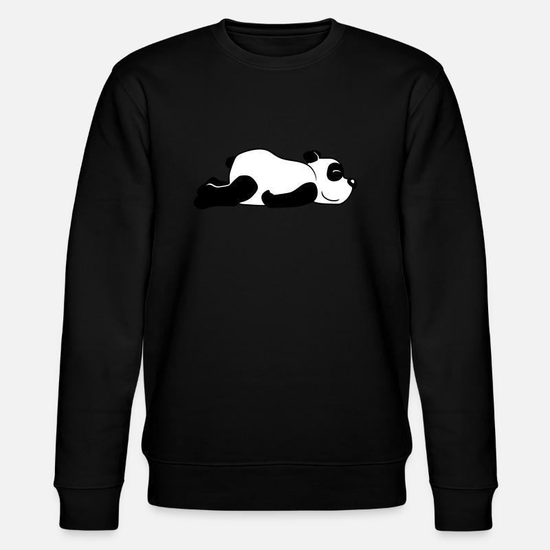 Panda Baer Suess - Stanley/Stella Unisex Bio-Sweatshirt CHANGER  - Schwarz