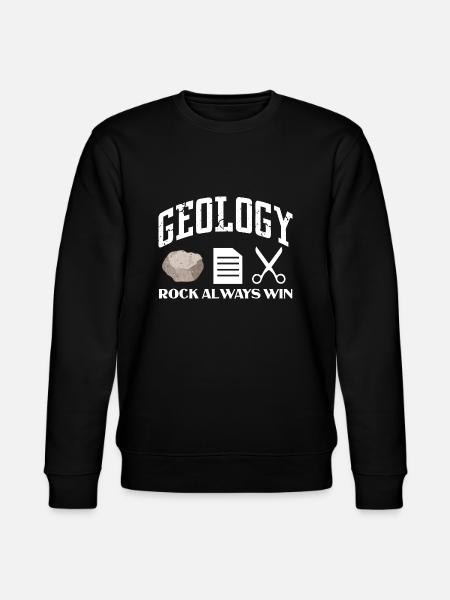 Geology Rock Always Win - Stanley/Stella CHANGER Unisex Organic Sweatshirt - black