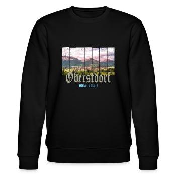 Oberstdorf Allgäu Vintage Bayern Deutschland Souve - Stanley/Stella Unisex Bio-Sweatshirt CHANGER  - Schwarz - Vorne - Nik (191cm) & Marisol (170cm)