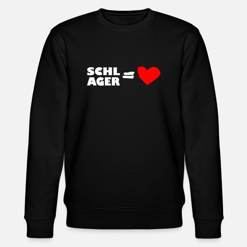 Schlagerfan - Stanley/Stella Unisex Bio-Sweatshirt CHANGER  - Schwarz