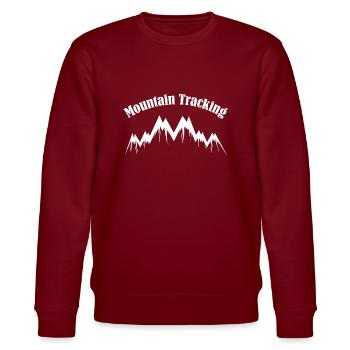 Mountain Tracking Weiß - Stanley/Stella Unisex Bio-Sweatshirt CHANGER  - Burgunderrot - Vorne - Nik (191cm) & Marisol (170cm)