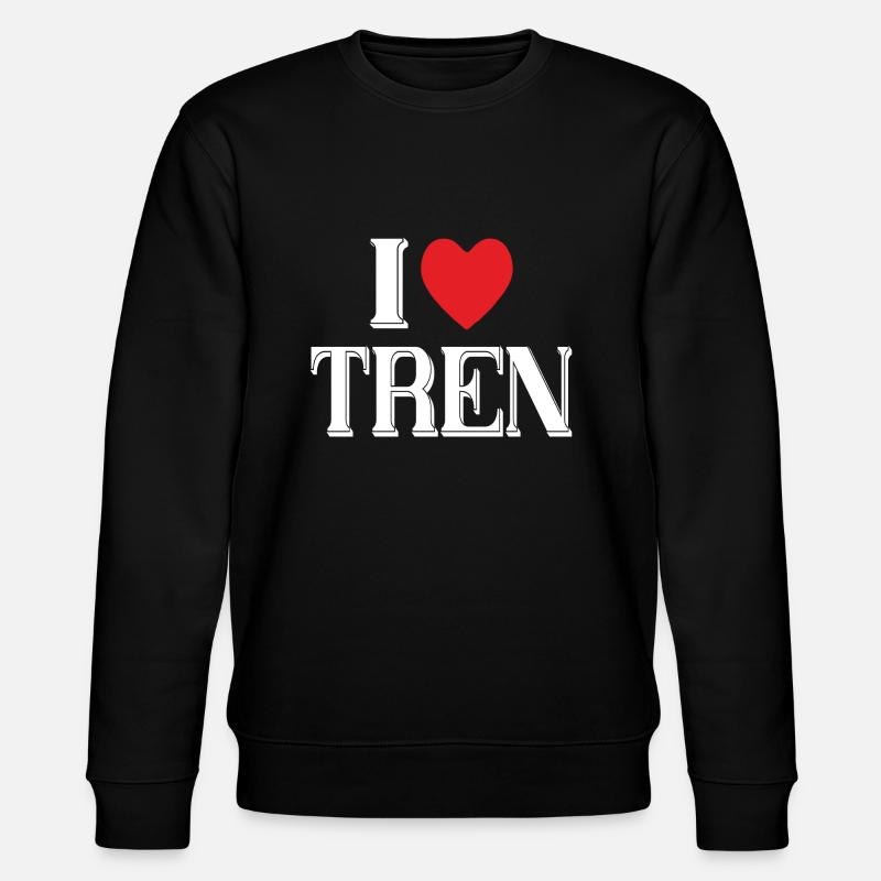 TREN INSIDE - I LOVE TREN - Stanley/Stella Unisex Bio-Sweatshirt CHANGER  - Schwarz