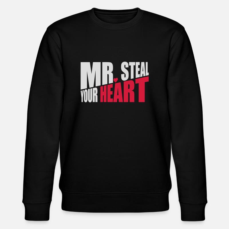 mr steal your heart - Stanley/Stella Unisex Bio-Sweatshirt CHANGER  - Schwarz