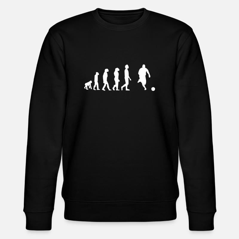 Football evolution - Stanley/Stella CHANGER Unisex Organic Sweatshirt - black