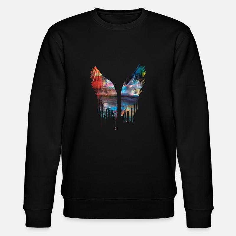 Angelwings,Ailes,Or,Ailes d’Ange,Métallique - Sweat bio CHANGER Stanley/Stella Unisexe - noir
