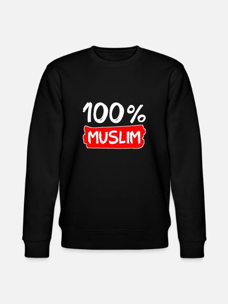 100% Muslim - Muslime - Islam - Stanley/Stella Unisex Bio-Sweatshirt CHANGER  - Schwarz