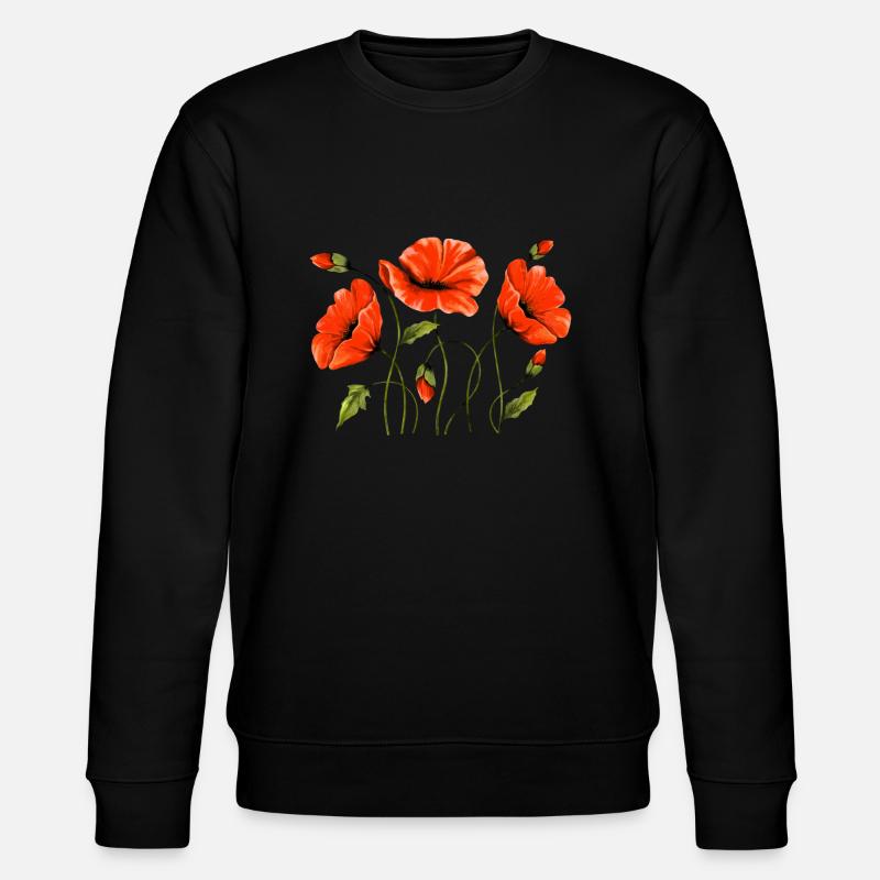 Fleur - Sweat bio CHANGER Stanley/Stella Unisexe - noir