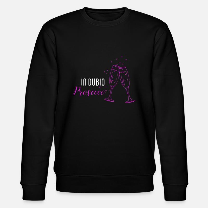 In dubio Prosecco - Stanley/Stella Unisex Bio-Sweatshirt CHANGER  - Schwarz