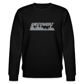 hardy - Stanley/Stella CHANGER Unisex Organic Sweatshirt - black - Front - Nik (191cm) & Marisol (170cm)