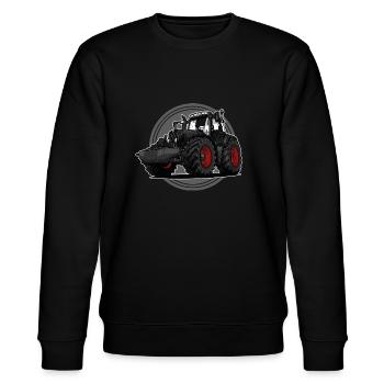 Traktor // Illustration - Stanley/Stella Unisex Bio-Sweatshirt CHANGER  - Schwarz - Vorne - Nik (191cm) & Marisol (170cm)
