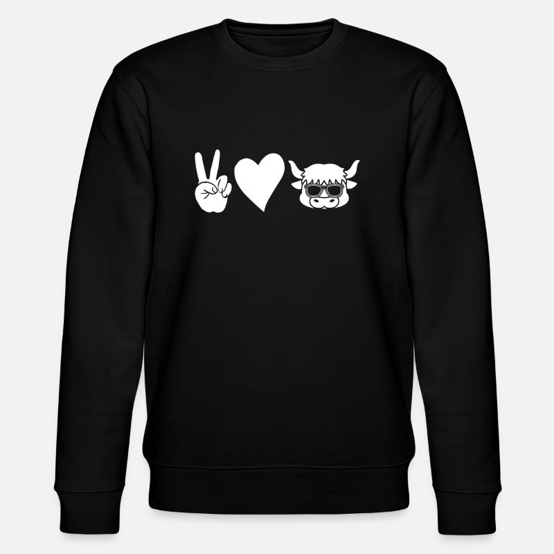 Bovins de buffle Bœufs - Sweat bio CHANGER Stanley/Stella Unisexe - noir