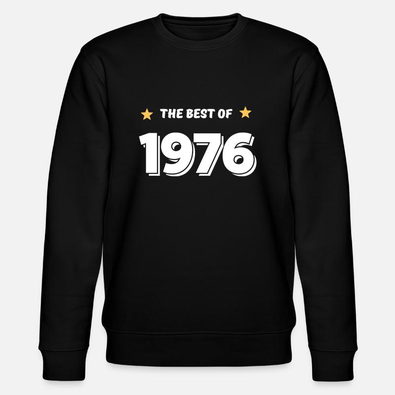Das Beste von 1976 - Stanley/Stella Unisex Bio-Sweatshirt CHANGER  - Schwarz