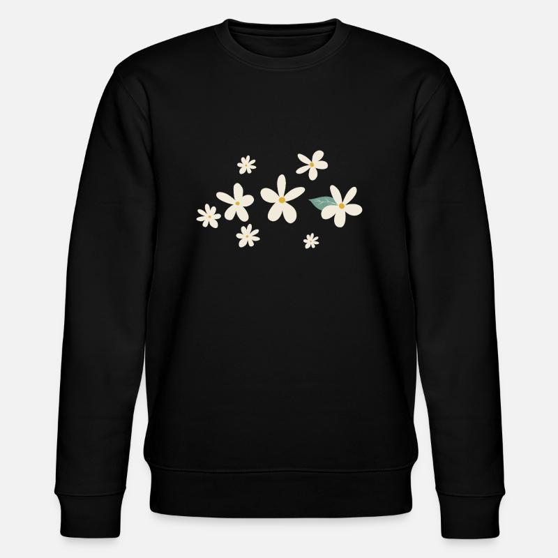 Fleurs marguerites idée cadeau - Sweat bio CHANGER Stanley/Stella Unisexe - noir