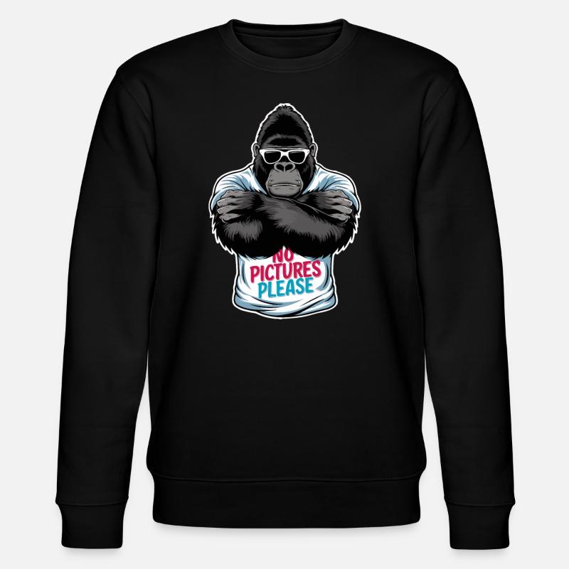Keine Bilder bitte - Stanley/Stella Unisex Bio-Sweatshirt CHANGER - Schwarz