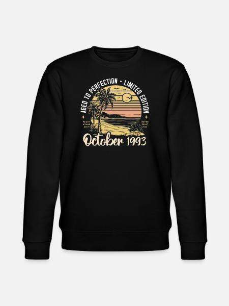Born in October 1993 Legendary since October 1993 - Stanley/Stella CHANGER Unisex Organic Sweatshirt - black
