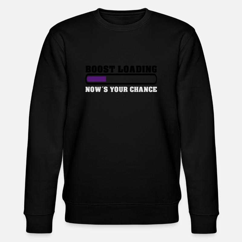 Boost Loading Nows Your Chance - Stanley/Stella Unisex Bio-Sweatshirt CHANGER  - Schwarz