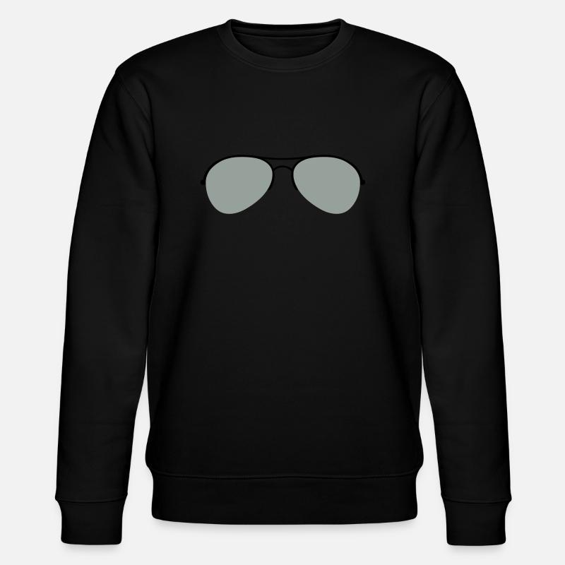 Die Flieger Brille - Stanley/Stella Unisex Bio-Sweatshirt CHANGER  - Schwarz