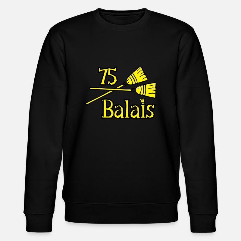 75 balais ans anniversaire - Sweat bio CHANGER Stanley/Stella Unisexe - noir
