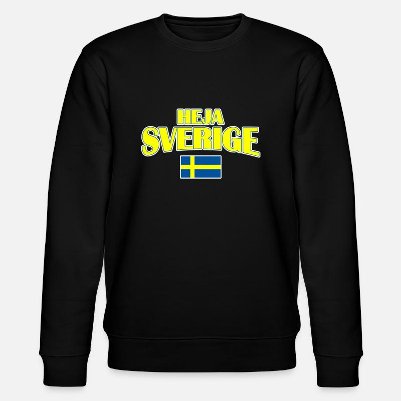 Heja Sverige - Stanley/Stella Unisex Bio-Sweatshirt CHANGER - Schwarz