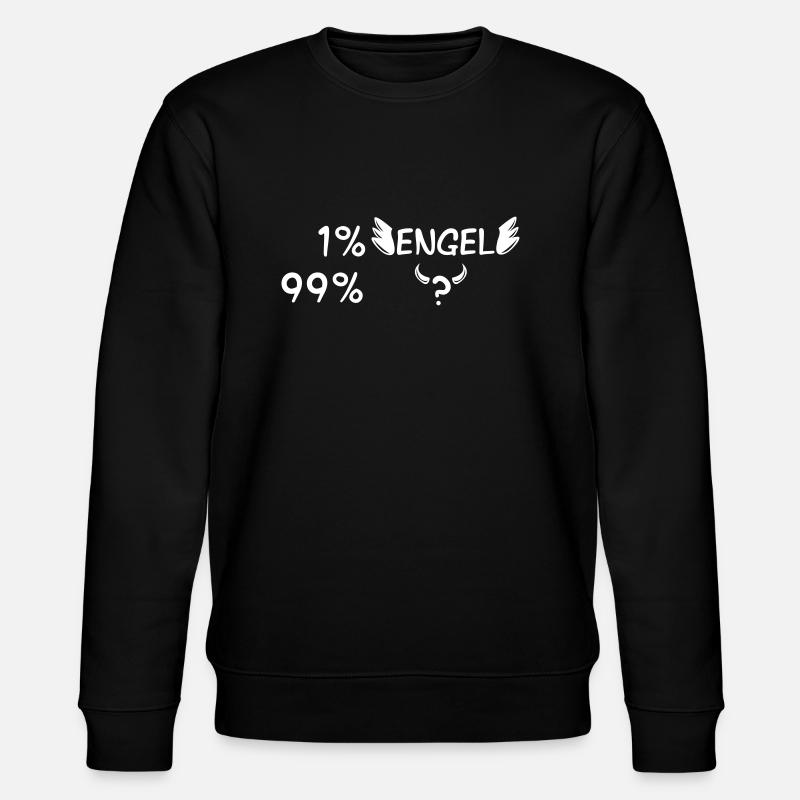 Engel oder Teufel - Stanley/Stella Unisex Bio-Sweatshirt CHANGER - Schwarz