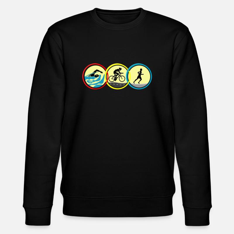 Triathlon - Stanley/Stella Unisex Bio-Sweatshirt CHANGER  - Schwarz