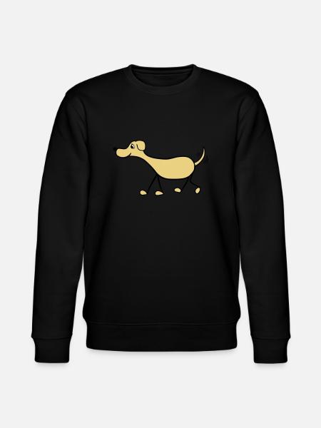 Funny Dog Drawing - Stanley/Stella CHANGER Unisex Organic Sweatshirt - black