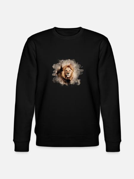Lion splash - Stanley/Stella CHANGER Unisex Organic Sweatshirt - black