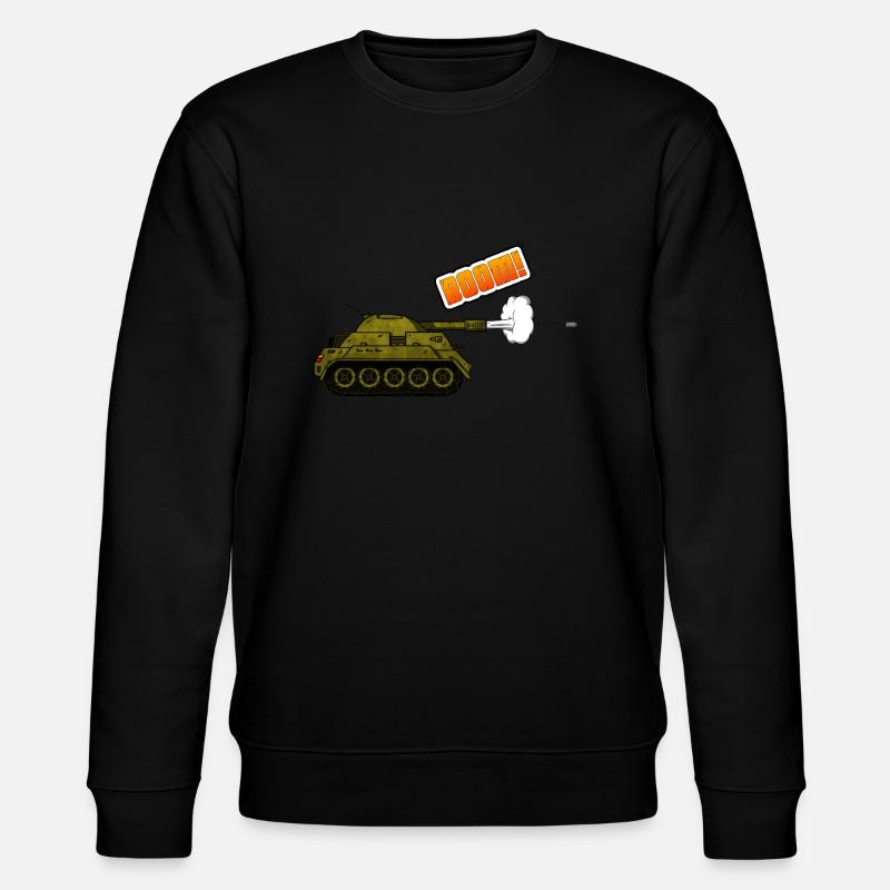 Panzer - Boom - Stanley/Stella Unisex Bio-Sweatshirt CHANGER  - Schwarz