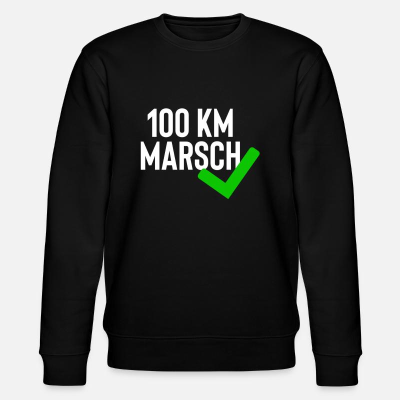 100km Marsch - Stanley/Stella Unisex Bio-Sweatshirt CHANGER  - Schwarz