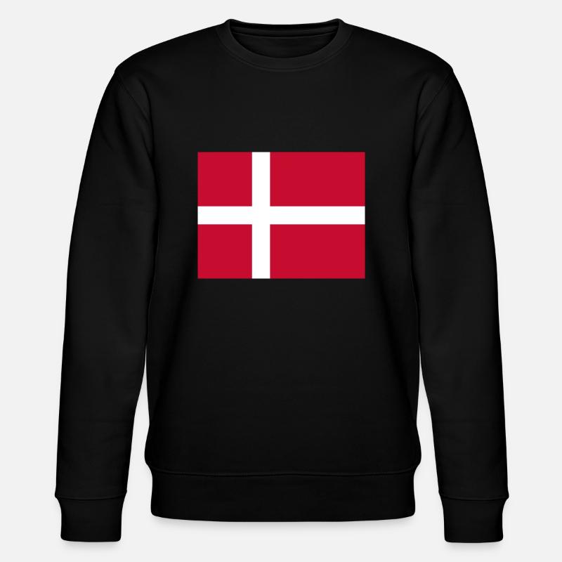 Danemark flag - Sweat bio CHANGER Stanley/Stella Unisexe - noir