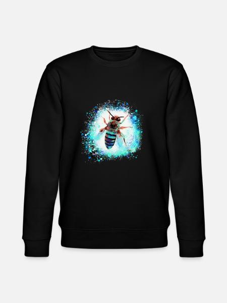 abeille, guêpe, insecte, vol, graffiti, peinture - Sweat bio CHANGER Stanley/Stella Unisexe - noir