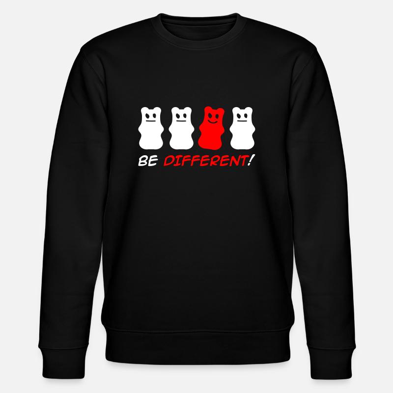 Be Different! - Stanley/Stella Unisex Bio-Sweatshirt CHANGER  - Schwarz