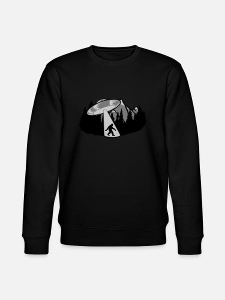 Bigfoot Kidnapping UFO Mystery - Stanley/Stella CHANGER Unisex Organic Sweatshirt - black