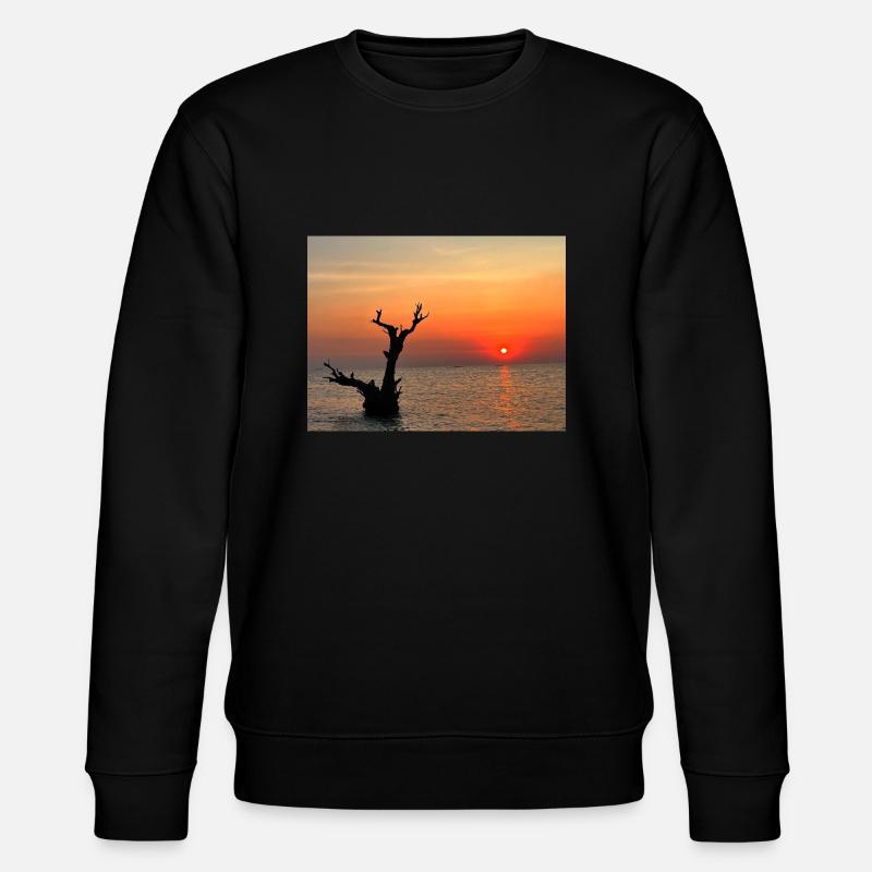 Tropical Sunset in Indonesia - Stanley/Stella Unisex Bio-Sweatshirt CHANGER - Schwarz