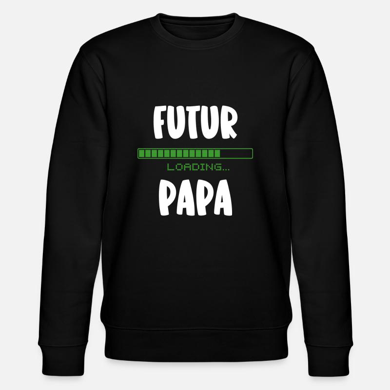 futur papa - Sweat bio CHANGER Stanley/Stella Unisexe - noir