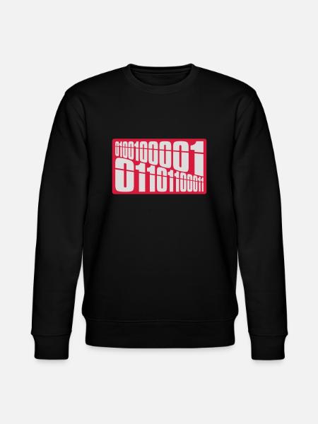 Binary Code Program Language - Stanley/Stella CHANGER Unisex Organic Sweatshirt - black