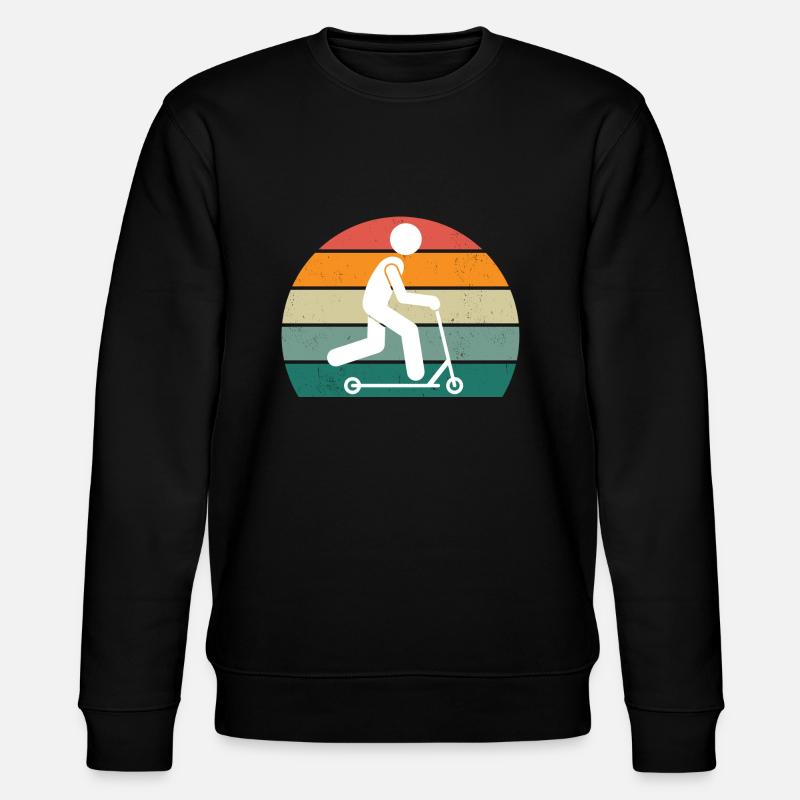 RetroScooter - Stanley/Stella Unisex Bio-Sweatshirt CHANGER  - Schwarz