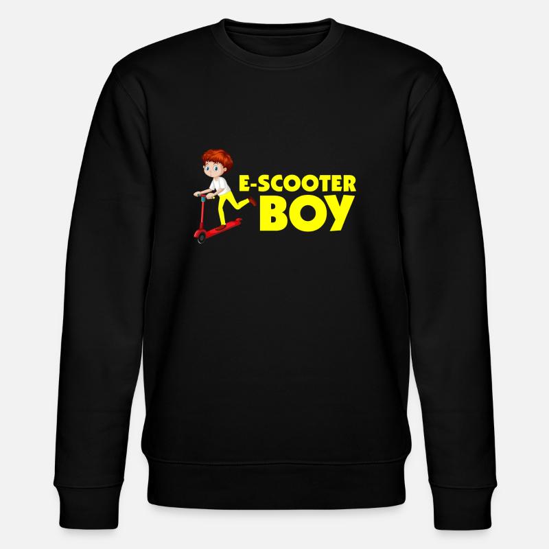 E-Scooter Roller Scooter - Stanley/Stella Unisex Bio-Sweatshirt CHANGER  - Schwarz